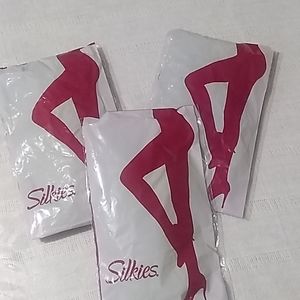 Two Nude Control Top Pantyhose and One Pack of Three Nude Knee-Hi's